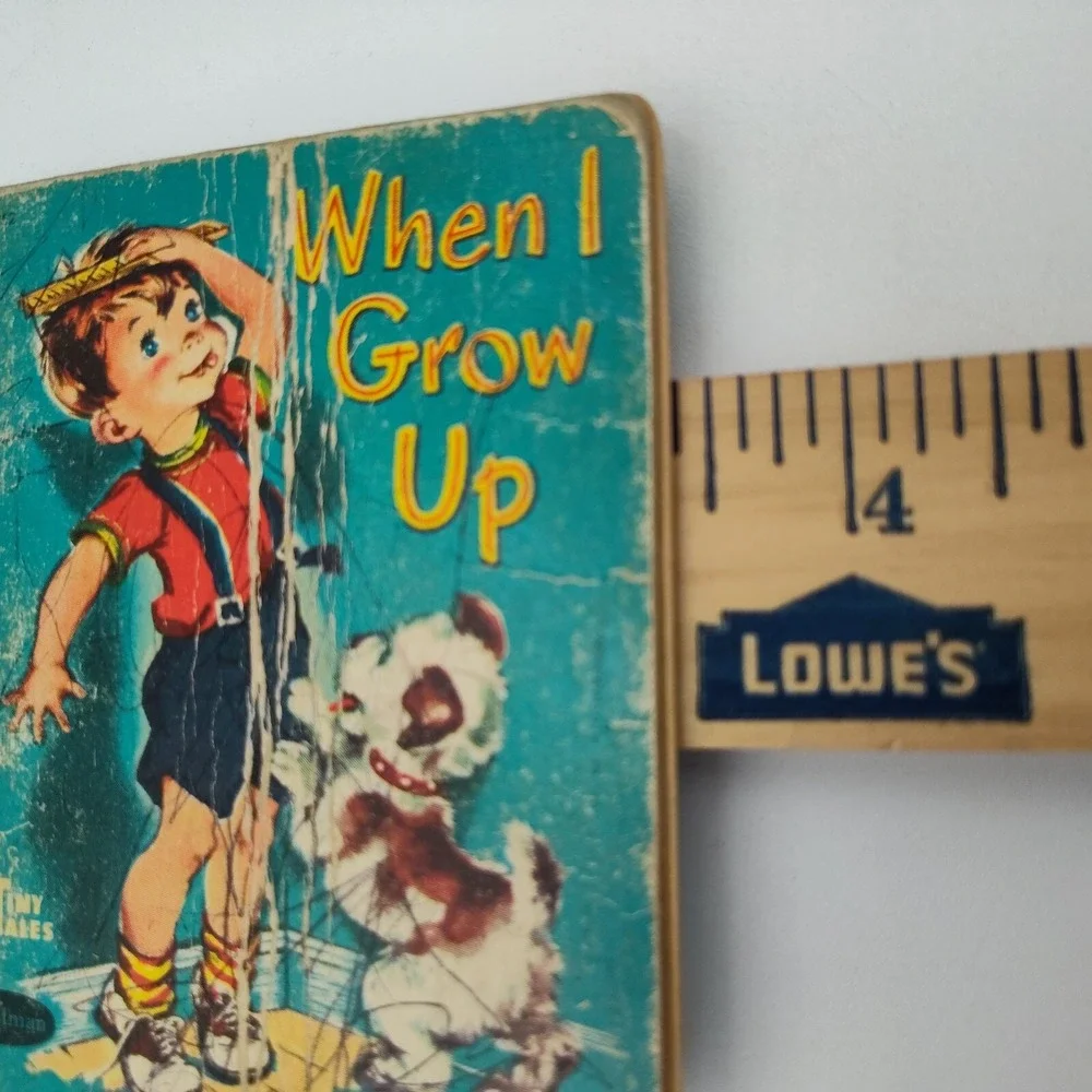 1949‎ Tiny Tales When I Grow Up VTG Whitman Children's Book📸SEE PIC📏